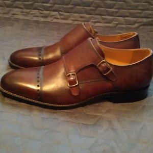 Warfield & Grand Mens 8.5 Double Monk Strap Shoes